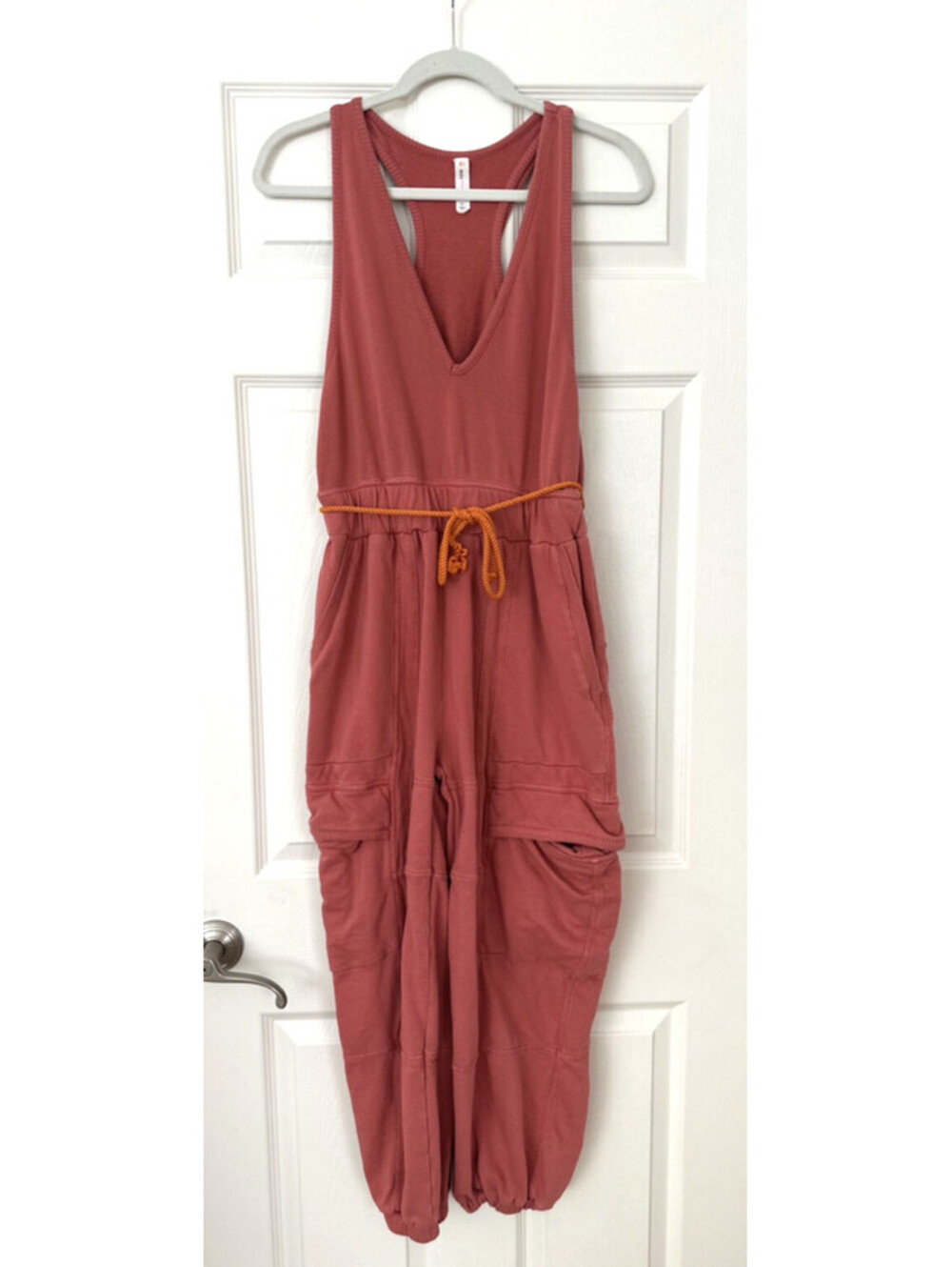 Anthropologie Daily Practice Cloud Rest Sleeveless V-Neck Jumpsuit Sz XS